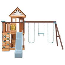 Load image into Gallery viewer, Coventry Swing Set &amp; Playground with 2.2m Slide (Pastel Blue)
