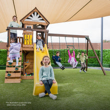 Load image into Gallery viewer, Coventry Swing Set &amp; Playground with 2.2m Slide (Pastel Blue)