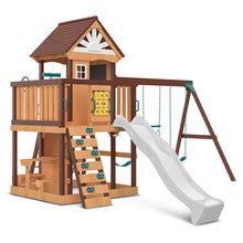 Load image into Gallery viewer, Coventry Swing Set &amp; Playground with 2.2m Slide (White)
