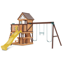 Load image into Gallery viewer, Coventry Play Centre &amp; Swing Set (Yellow Slide)