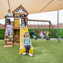 Load image into Gallery viewer, Coventry Play Centre &amp; Swing Set (Yellow Slide)