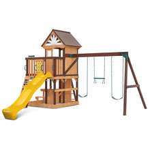 Load image into Gallery viewer, Coventry Swing Set &amp; Playground with 2.2m Slide (Yellow)