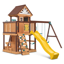 Load image into Gallery viewer, Coventry Swing Set &amp; Playground with 2.2m Slide (Yellow)