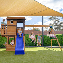 Load image into Gallery viewer, Darlington Play Centre &amp; Swing Set (Blue Slide)