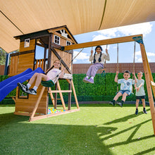 Load image into Gallery viewer, Darlington Play Centre &amp; Swing Set (Blue Slide)