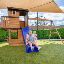 Load image into Gallery viewer, Darlington Play Centre &amp; Swing Set (Blue Slide)