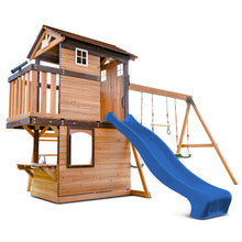 Load image into Gallery viewer, Darlington Swing Set &amp; Playground with 2.2m Slide (Blue)