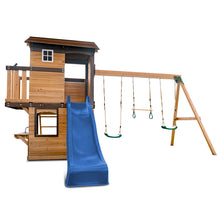 Load image into Gallery viewer, Darlington Swing Set &amp; Playground with 2.2m Slide (Blue)