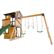 Load image into Gallery viewer, Darlington Swing Set &amp; Playground with 2.2m Slide (Green)
