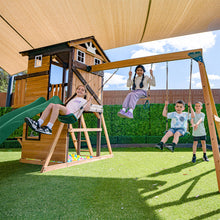 Load image into Gallery viewer, Darlington Play Centre &amp; Swing Set (Green Slide)
