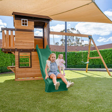 Load image into Gallery viewer, Darlington Play Centre &amp; Swing Set (Green Slide)