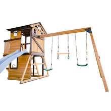 Load image into Gallery viewer, Darlington Swing Set &amp; Playground with 2.2m Slide (Pastel Blue)