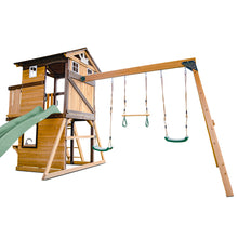 Load image into Gallery viewer, Darlington Swing Set &amp; Playground with 2.2m Slide (Pastel Green)