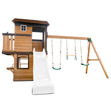 Load image into Gallery viewer, Darlington Swing Set &amp; Playground with 2.2m Slide (White)