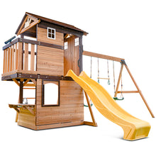 Load image into Gallery viewer, Darlington Play Centre &amp; Swing Set (Yellow Slide)