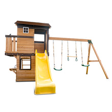 Load image into Gallery viewer, Darlington Play Centre &amp; Swing Set (Yellow Slide)