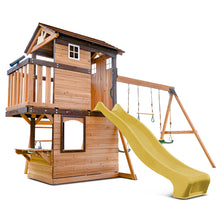 Load image into Gallery viewer, Darlington Swing Set &amp; Playground with 2.2m Slide (Yellow)