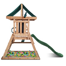 Load image into Gallery viewer, Greenvale Swing Set &amp; Playground with 1.8m Slide (Green)