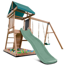 Load image into Gallery viewer, Greenvale Play Centre with 1.8m Pastel Green Slide