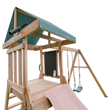 Load image into Gallery viewer, Greenvale Play Centre with 1.8m Pastel Pink Slide