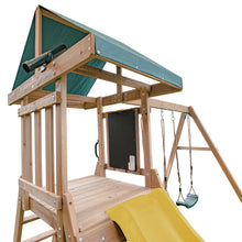 Load image into Gallery viewer, Greenvale Swing Set &amp; Playground with 1.8m Slide (Yellow)