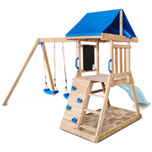 Load image into Gallery viewer, Hazelbrook Play Centre with 1.8m Pastel Blue Slide