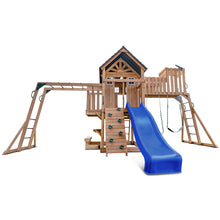 Load image into Gallery viewer, Kensington Swing Set, Monkey Bars &amp; Playground with 2.2m Slide (Blue)