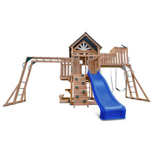 Load image into Gallery viewer, Kensington Swing Set, Monkey Bars &amp; Playground with 2.2m Slide (Blue)
