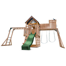 Load image into Gallery viewer, Kensington Swing Set, Monkey Bars &amp; Playground with 2.2m Slide (Green)