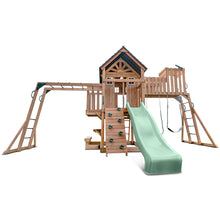 Load image into Gallery viewer, Kensington Swing Set, Monkey Bars &amp; Playground with 2.2m Slide (Pastel Green)