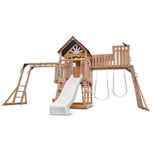 Load image into Gallery viewer, Kensington Swing Set, Monkey Bars &amp; Playground with 2.2m Slide (White)
