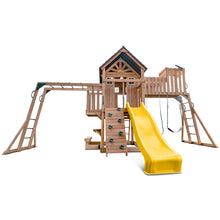 Load image into Gallery viewer, Kensington Swing Set, Monkey Bars &amp; Playground with 2.2m Slide (Yellow)