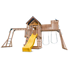 Load image into Gallery viewer, Kensington Swing Set, Monkey Bars &amp; Playground with 2.2m Slide (Yellow)