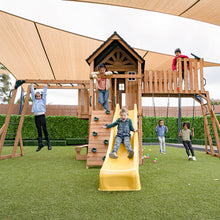 Load image into Gallery viewer, Kensington Swing Set, Monkey Bars &amp; Playground with 2.2m Slide (Yellow)
