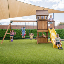 Load image into Gallery viewer, Meer Brook Swing Set, Monkey Bars &amp; Playground with 2.2m Slide (Yellow)