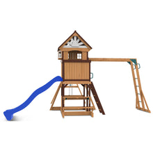 Load image into Gallery viewer, Meer Brook Play Centre &amp; Swing Set (Blue Slide)