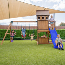 Load image into Gallery viewer, Meer Brook Play Centre &amp; Swing Set (Blue Slide)