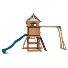 Load image into Gallery viewer, Meer Brook Play Centre &amp; Swing Set (Green Slide)