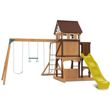 Load image into Gallery viewer, Meer Brook Play Centre &amp; Swing Set (Yellow Slide)