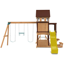 Load image into Gallery viewer, Meer Brook Play Centre &amp; Swing Set (Yellow Slide)