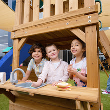 Load image into Gallery viewer, Montrose Play Centre &amp; Swing Set (Blue Slide)