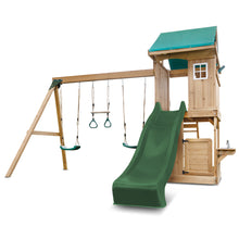 Load image into Gallery viewer, Montrose Swing Set &amp; Playground with 2.2m Slide (Green)
