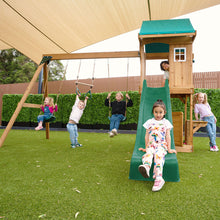 Load image into Gallery viewer, Montrose Play Centre &amp; Swing Set (Green Slide)