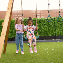Load image into Gallery viewer, Montrose Play Centre &amp; Swing Set (Green Slide)