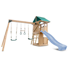 Load image into Gallery viewer, Montrose Swing Set &amp; Playground with 2.2m Slide (Pastel Blue)