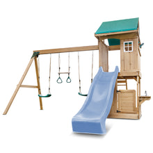 Load image into Gallery viewer, Montrose Swing Set &amp; Playground with 2.2m Slide (Pastel Blue)