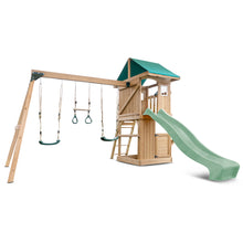 Load image into Gallery viewer, Montrose Swing Set &amp; Playground with 2.2m Slide (Pastel Green)