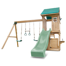 Load image into Gallery viewer, Montrose Swing Set &amp; Playground with 2.2m Slide (Pastel Green)
