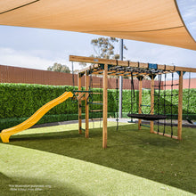 Load image into Gallery viewer, Orangutan Monkey Bars Jungle Gym Climbing Frame with 2.2m Slide (Pastel Green)