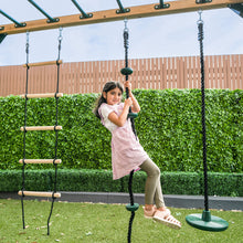 Load image into Gallery viewer, Orangutan Monkey Bars Jungle Gym Climbing Frame with 2.2m Slide (Pastel Green)
